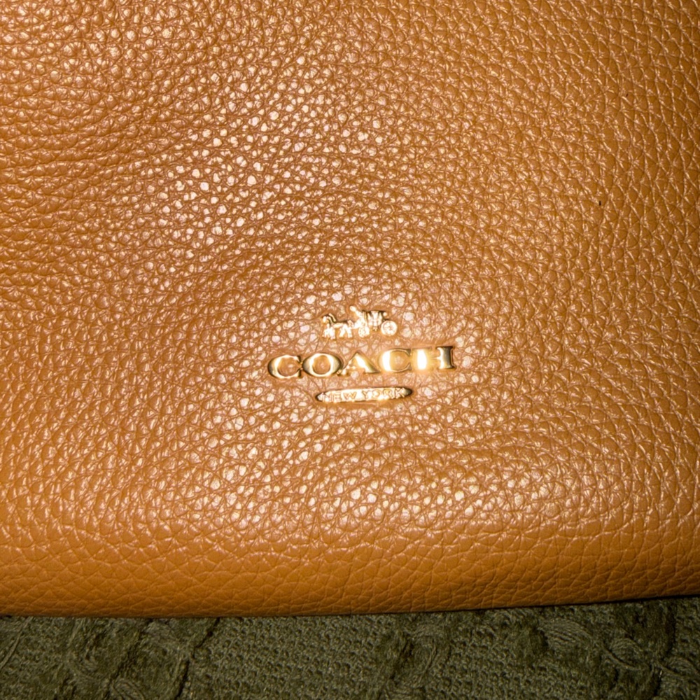 Coach Mia Tan Leather Crossbody Bag - Picture 2 of 6